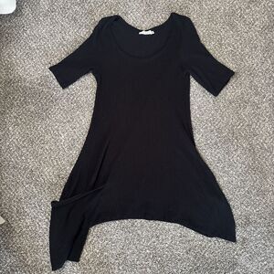 Luukaa Asymmetrical Black Dress